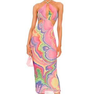 Tessa Mesh Midi Dress AFRM Revolve